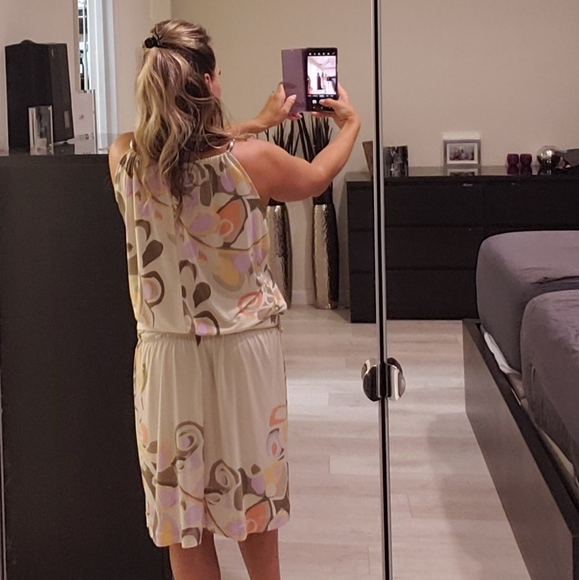 Sinequanon EUC cream floral summer dress small - Picture 9 of 10